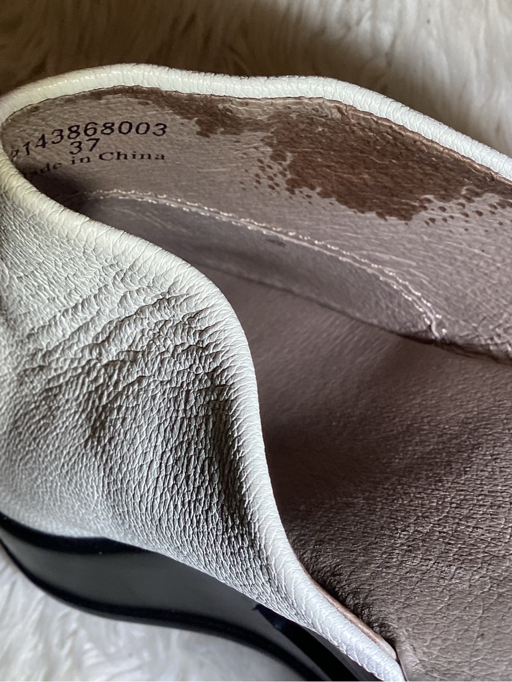 FLY London White Leather Open-Toe Slide Sandals size 6.5-7 - Picture 6 of 8